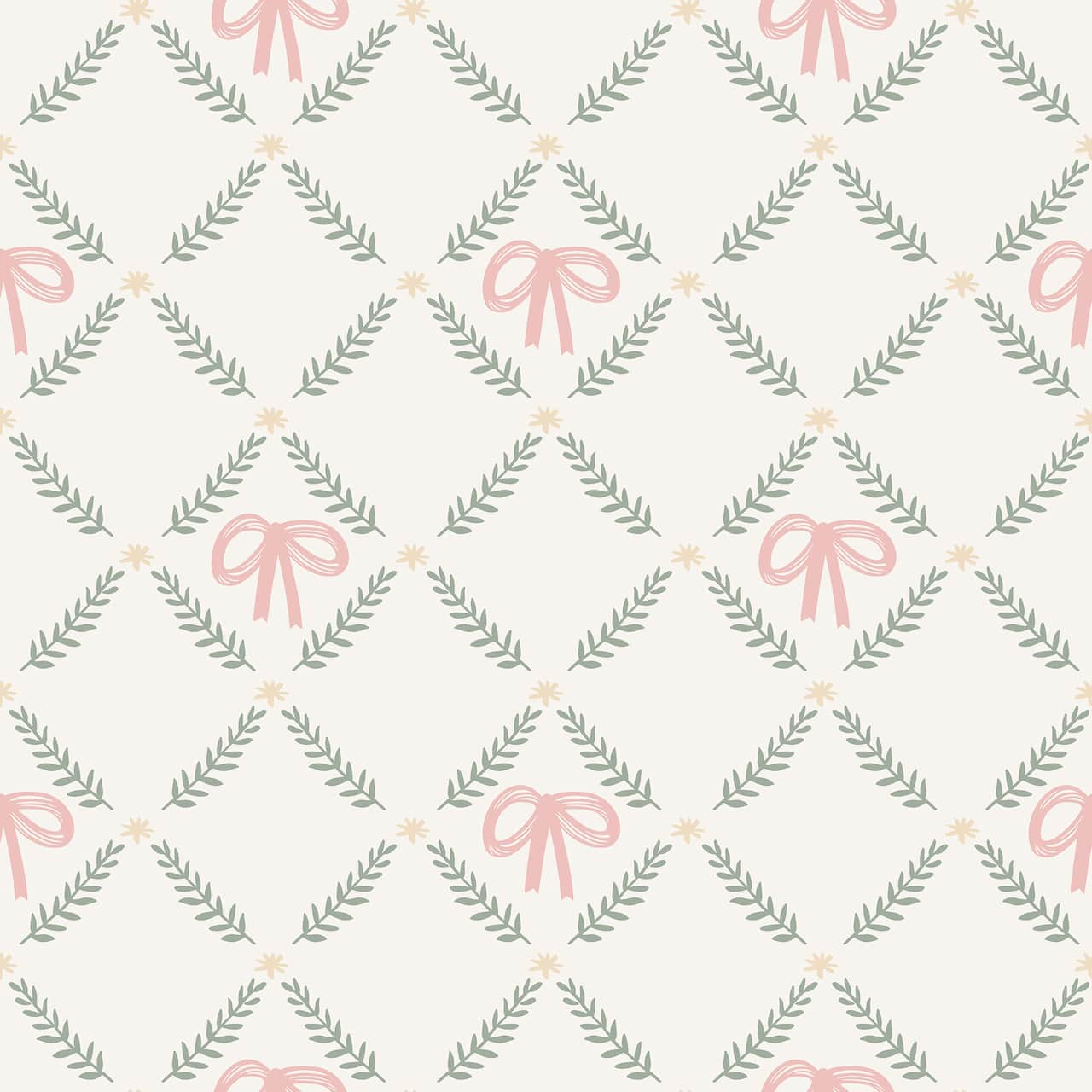 Designs Direct Heirloom Bow Trellis Peel & Stick Wallpaper